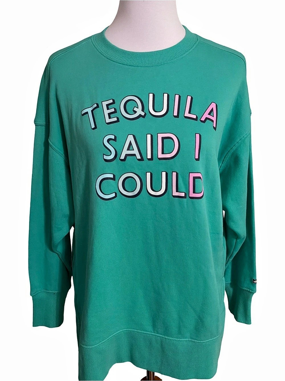 Crown & Ivy Cabana Sweatshirt in Green Size XS
